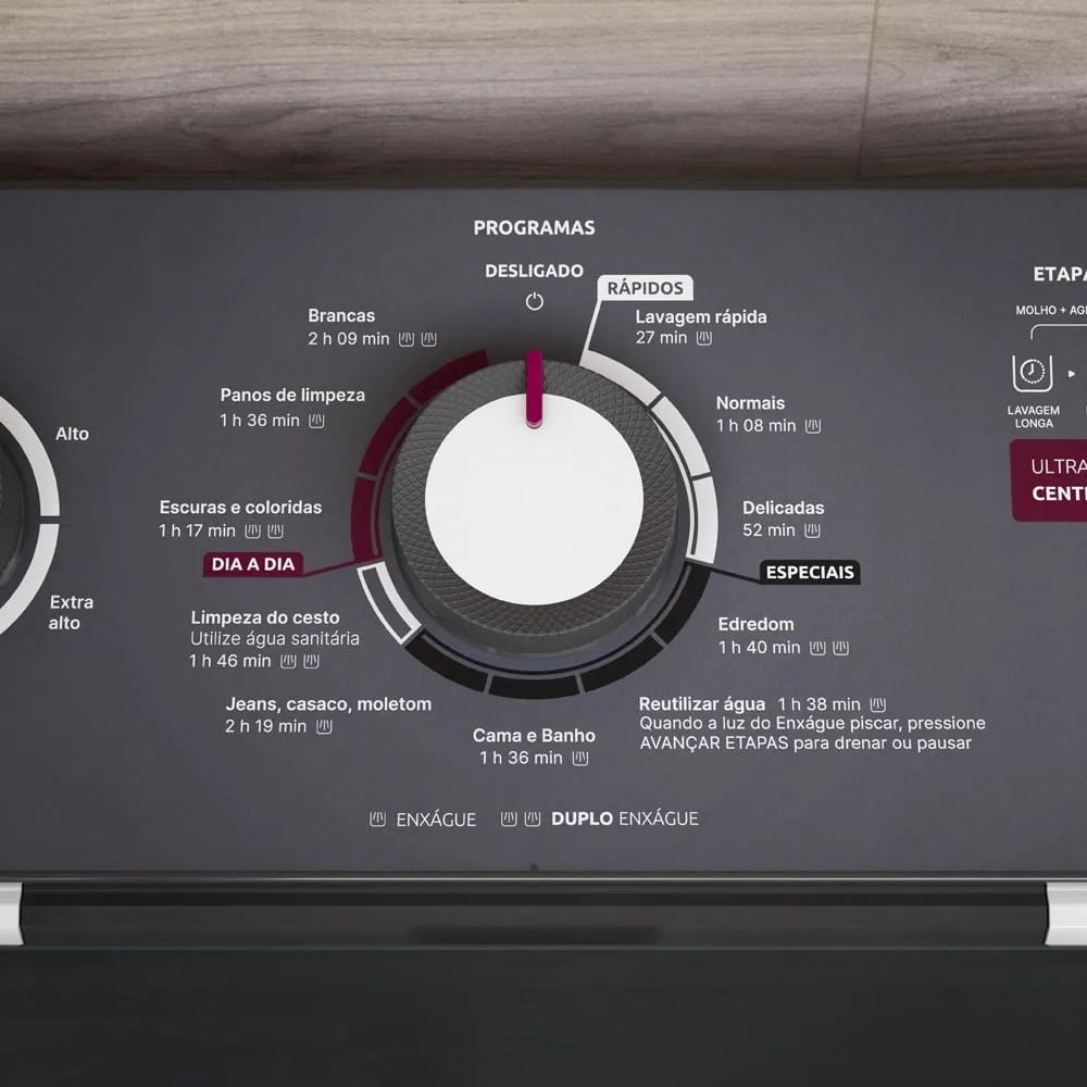 Lavadora de Roupa Automática Mueller 15Kg Ultracentrifugação e Ciclo Rápido Branca MLA15 – 127 Volts - Imagem 11